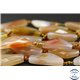 Perles semi précieuses en agate cornaline - Triangles/42 mm - Light