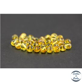 Perles en ambre de la Baltique - Baroque/7 mm - Miel