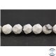 Perles semi précieuses en howlite - Pépite/6 mm - Blanc marbré