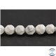 Perles semi précieuses en howlite - Pépite/6 mm - Blanc marbré