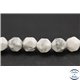 Perles semi précieuses en howlite - Pépite/6 mm - Blanc marbré