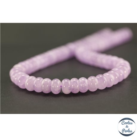 Perles semi précieuses en améthyste - Roue/10 mm - Light violet