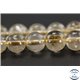 Perles en quartz rutile doré - Rondes/8mm - Grade AB