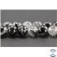 Perles semi précieuses en quartz rutile - Ronde/6 mm - Noir - Grade AA