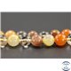 Perles semi précieuses en quartz rutile - Ronde/8 mm - Orange - Grade AA