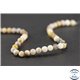 Perles semi précieuses en agate feuille de bambou - Ronde/6 mm