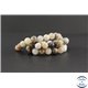 Perles semi précieuses en agate feuille de bambou - Ronde/8 mm