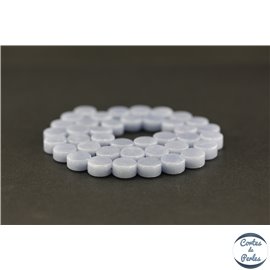 Perles semi précieuses en angélite - Disque/10 mm