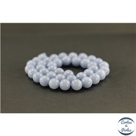 Perles en angélite - Rondes/10mm