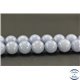 Perles semi précieuses en angélite - Ronde/12 mm