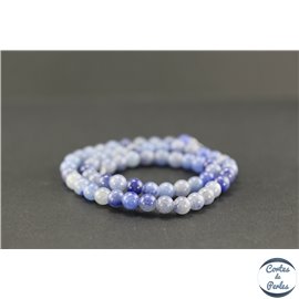 Perles en aventurine bleue - Rondes/6mm