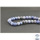 Perles semi précieuses en aventurine bleue - Ronde/8 mm