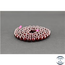 Perles en grenat - Rondes/6mm - Grade A