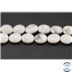 Perles semi précieuses en howlite - Ovale/10 mm
