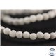 Perles semi précieuses en howlite - Ronde/3 mm