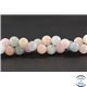 Perles semi précieuses en morganite - Ronde/10 mm - Grade AA