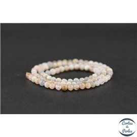 Perles en morganite - Rondes/4mm - Grade AB