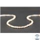 Perles semi précieuses en morganite - Ronde/4 mm - Grade AB