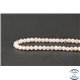 Perles semi précieuses en morganite - Ronde/4 mm - Grade AA