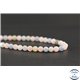 Perles semi précieuses en morganite - Ronde/6 mm - Grade AA