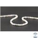 Perles semi précieuses en morganite - Ronde/6 mm - Grade AA
