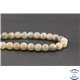 Perles semi précieuses en pierre de soleil noire - Ronde/8,5 mm