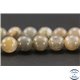 Perles semi précieuses en pierre de soleil noire - Ronde/8,5 mm