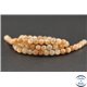 Perles semi précieuses en pierre de soleil - Ronde/6 mm - Grade A