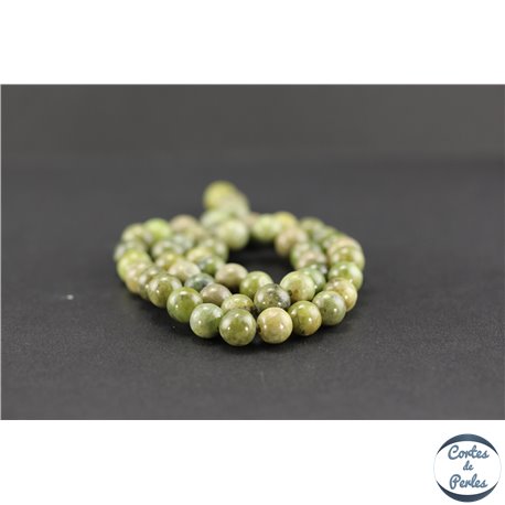 Perles semi précieuses en péridot - Ronde/8 mm