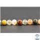 Perles semi précieuses en quartz rutile - Ronde/8 mm