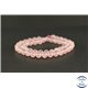 Perles semi précieuses en quartz rose de Madagascar - Ronde/8 mm - Grade AA