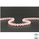 Perles semi précieuses en quartz rose de Madagascar - Ronde/8 mm - Grade AA