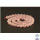 Perles semi précieuses en quartz rose de Madagascar - Ronde/8 mm - Grade AA