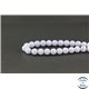 Perles en calcédoine rubanée bleue - Rondes/8mm - Grade AA
