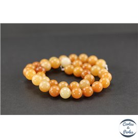 Perles en aventurine orange - Rondes/10mm