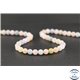 Perles semi précieuses en morganite - Ronde/8 mm - Grade AA