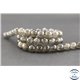 Perles semi précieuses en pierre de lune noire - Ronde/8 mm