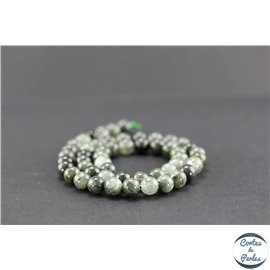 Perles en quartz rutile vert - Rondes/8mm