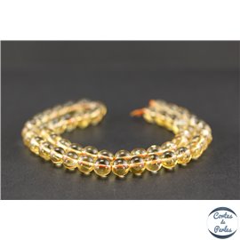 Perles en citrine - Rondes/8mm - Grade A