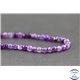 Perles semi précieuses en agate - Rondes/4 mm - Violet