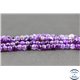 Perles semi précieuses en agate - Rondes/4 mm - Violet