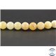 Perles semi précieuses en honey jade - Rondes/8 mm