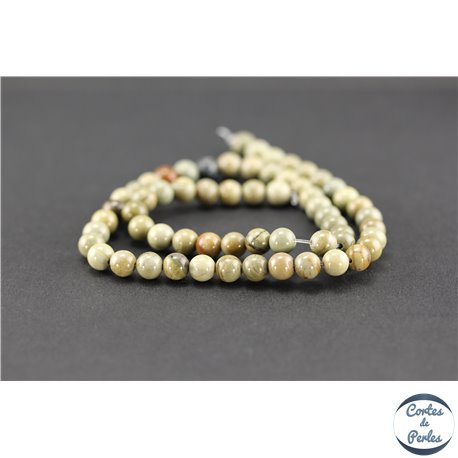 Perles en jaspe Korea - Rondes/6mm