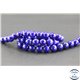 Perles en lapis lazuli d'Afghanistan - Rondes/8mm - Grade A