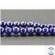 Perles semi précieuses en lapis lazuli d'Afghanistan - Ronde/9 mm