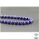 Perles semi précieuses en lapis lazuli d'Afghanistan - Ronde/10 mm