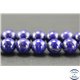 Perles semi précieuses en lapis lazuli d'Afghanistan - Ronde/10 mm