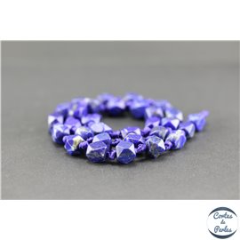 Perles en lapis lazuli d'Afghanistan - Pépites/8mm