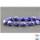Perles semi précieuses en lapis lazuli d'Afghanistan - Pépite/8 mm