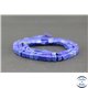 Perles semi précieuses en lapis lazuli d'Afghanistan - Cube/5 mm